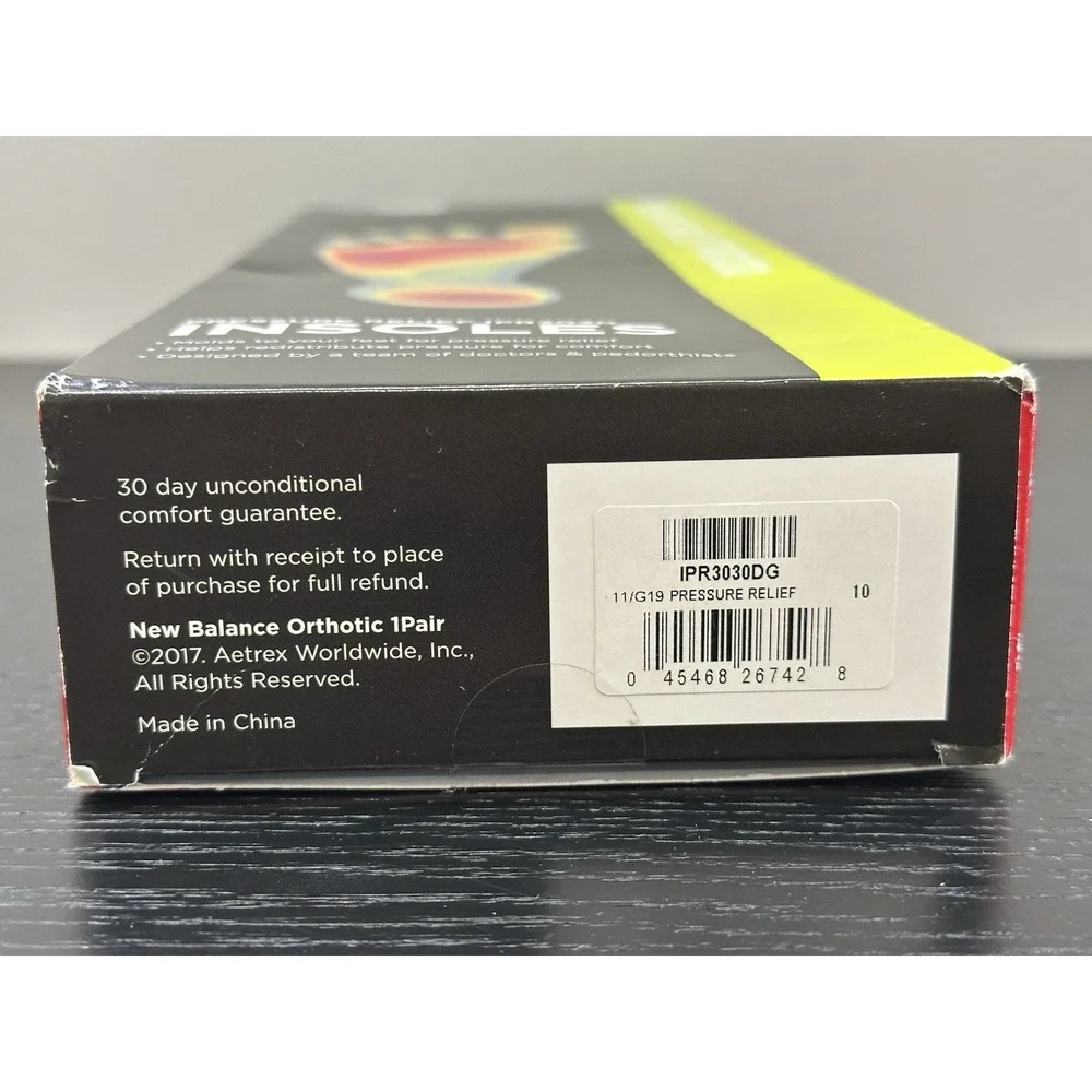 New Balance IPR3030 Pressure Relief 3030 Insoles Men's 10 Women's 11.5